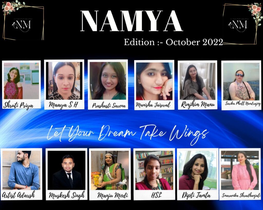 IMG 20221020 WA0019 October edition of Namya brought bright talents ft. cover star Nikita Rawal