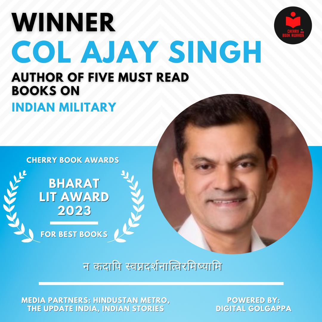 Col Ajay Singh wins Bharat Lit Award 2023 for his insightful books