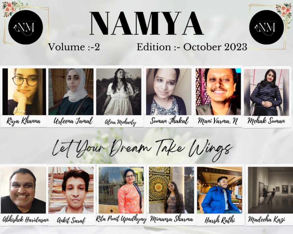 An outstanding creative blast is the October Edition of Namya Magazine featuring cover star Alisha Gupta