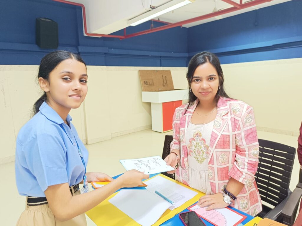 IMG 20241127 WA0006 Podar International School, CBSE Nerul celebrated National Library Week with Podar's Talent Hunt, invited Smilee Prashant Bhatt to be a Judge!