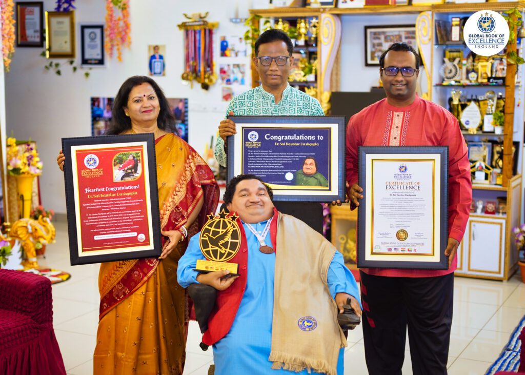 DSC3087 The Wheelchair Warrior Appointed as Brand Ambassador of Karnataka by Global Book of Excellence, England