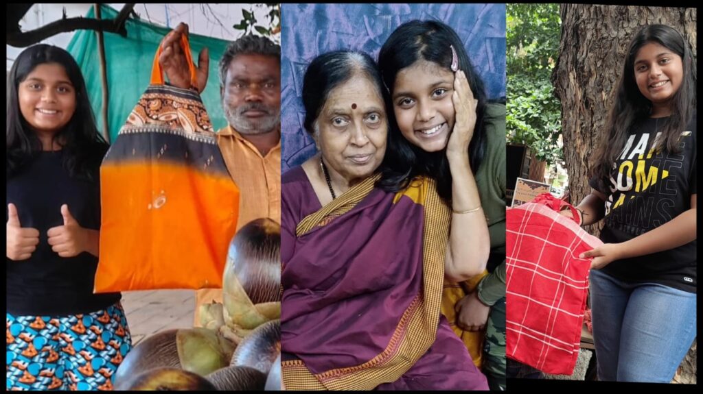 IMG 20250612 WA0032 Grandma’s Green Weave Campaign by Manya Harsha: A Saree-Wrapped Solution to Plastic Pollution
