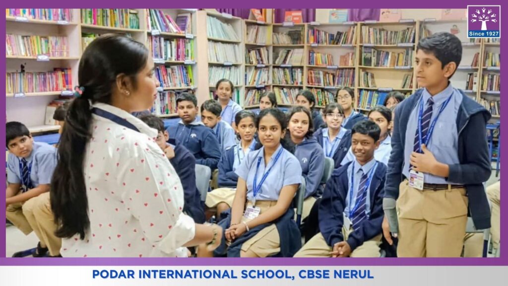 FB IMG 1763401777150 Smilee Prashant Bhatt Leads Inspiring Creative Writing Session at Podar International School CBSE, Nerul During Libra-Lib Week