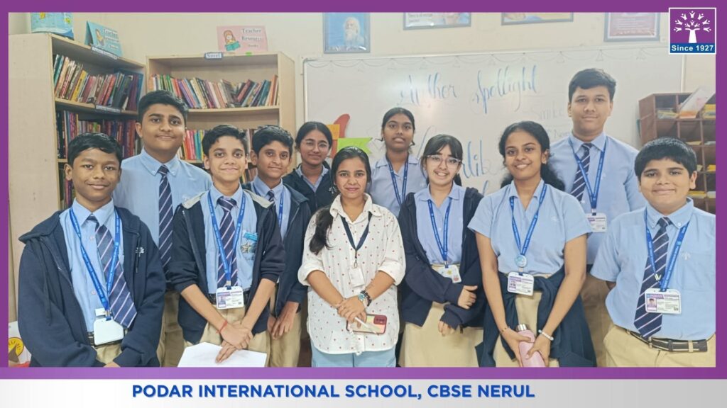 FB IMG 1763401781347 Smilee Prashant Bhatt Leads Inspiring Creative Writing Session at Podar International School CBSE, Nerul During Libra-Lib Week
