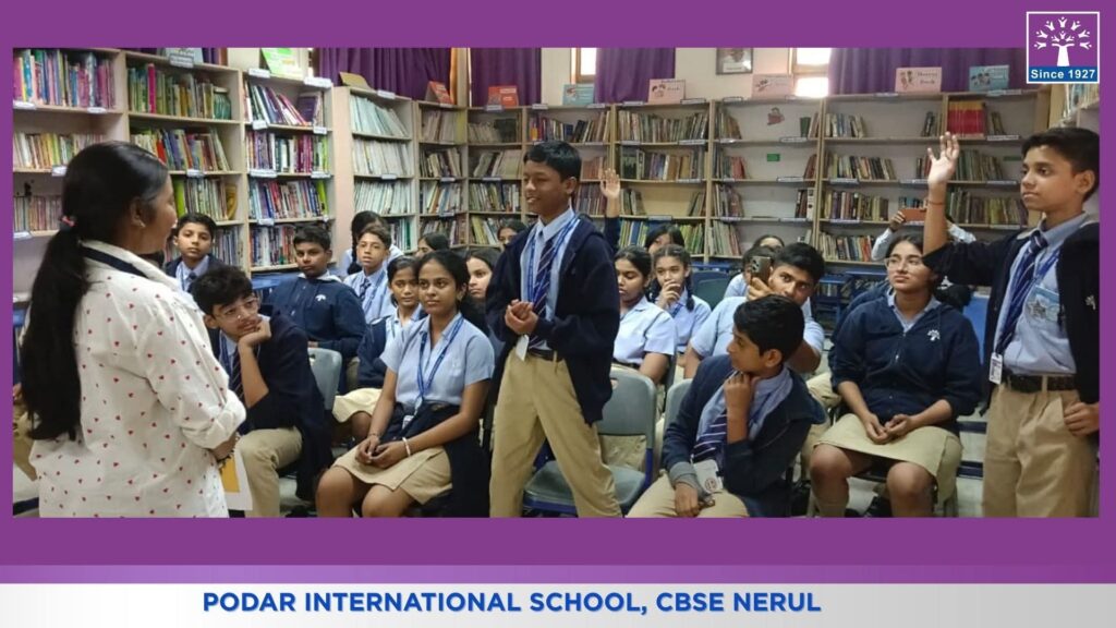 FB IMG 1763401788601 Smilee Prashant Bhatt Leads Inspiring Creative Writing Session at Podar International School CBSE, Nerul During Libra-Lib Week