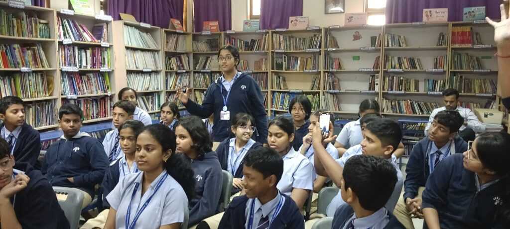 IMG 20251107 111753 Smilee Prashant Bhatt Leads Inspiring Creative Writing Session at Podar International School CBSE, Nerul During Libra-Lib Week