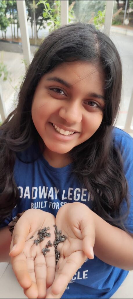 Manya Harsha Young EcoHero Climate Warrior Children's Day 2025 with saplings