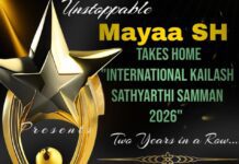 Unstoppable: Mayaa SH Takes Home “International Kailash Sathyarthi Samman 2026” Two Years in a Row… Mayaa SH